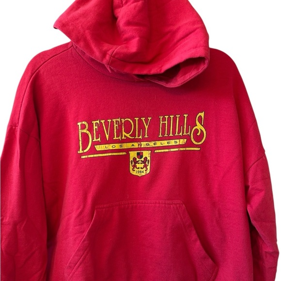 La Hearts Vibrant Red Hoodie - Picture 2 of 3